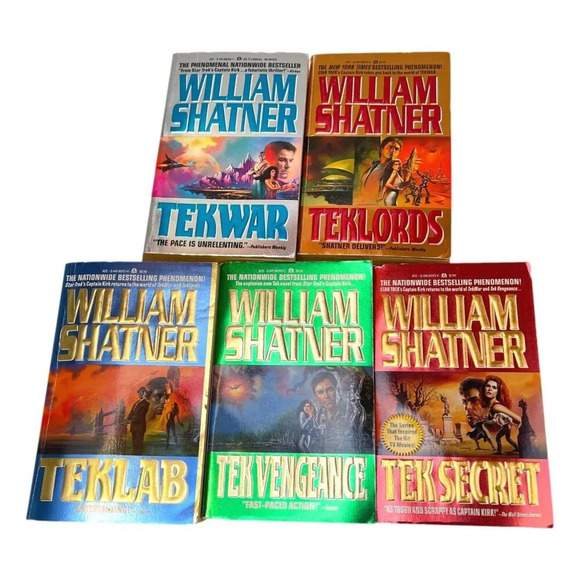 TEKWARS William Shatner Lot 5 First Five in Series PB Books - Picture 1 of 10